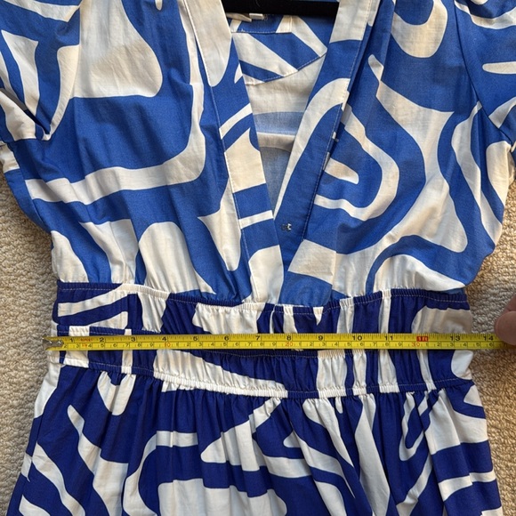 Anthropologie Blue and White Somerset Women's Dress Sz S - Picture 9 of 9